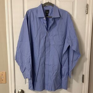 Jos. A. Bank Blue Gingham Dress Shirt